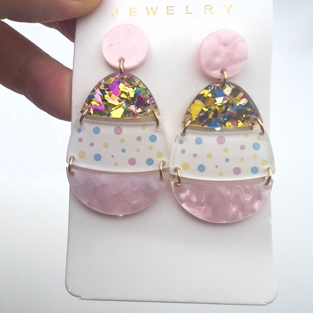 Colorful Easter Statement Earrings